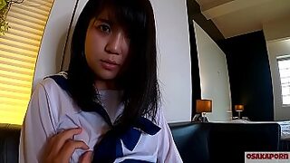 japanese school girl in massage